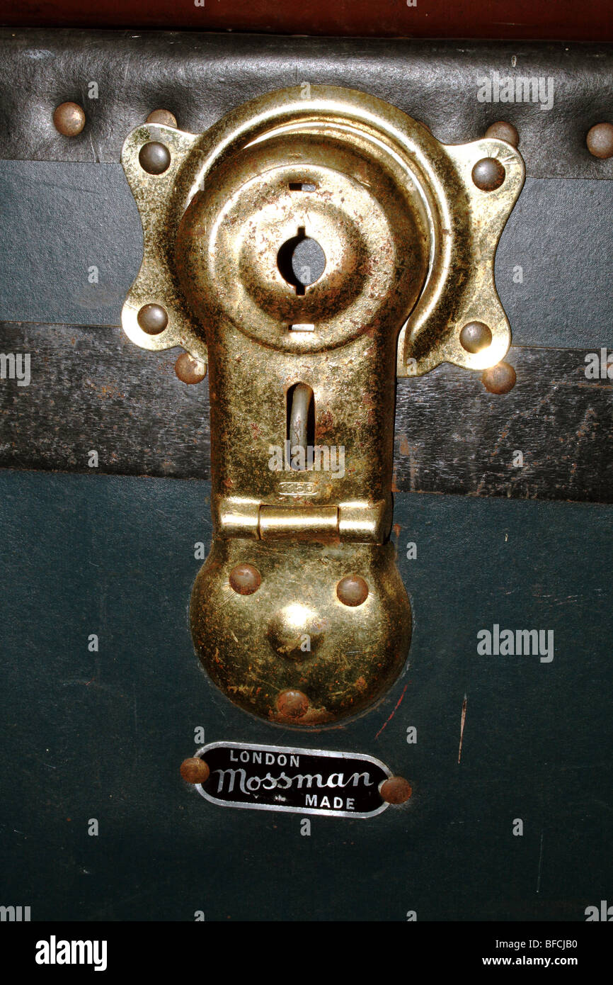 Suitcase Lock depicting mystery travel security even espionage !! Stock Photo