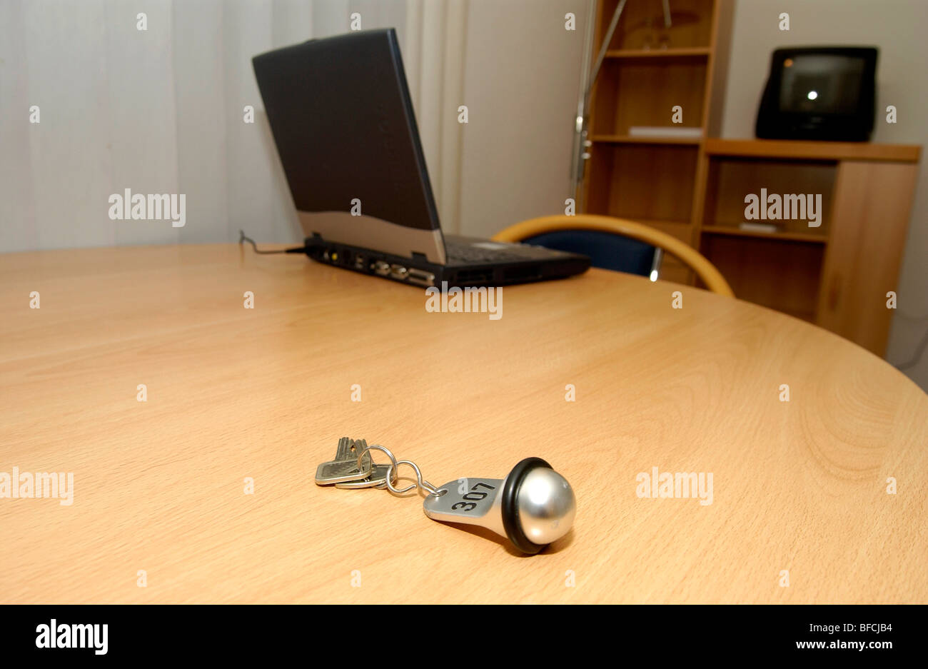 Room keys on the table Stock Photo Alamy