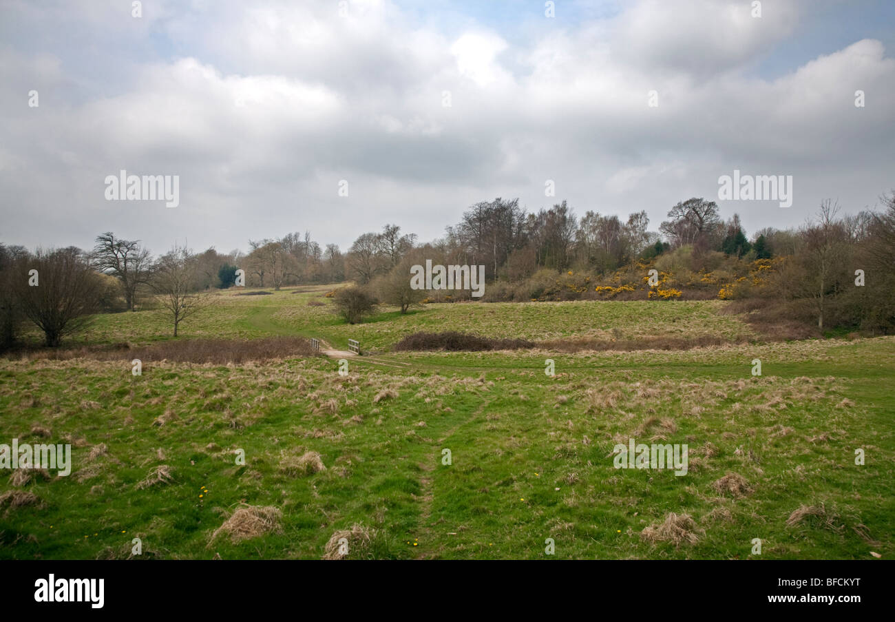 Site of Battle of Hastings, Battle Abbey, East Sussex, England Stock