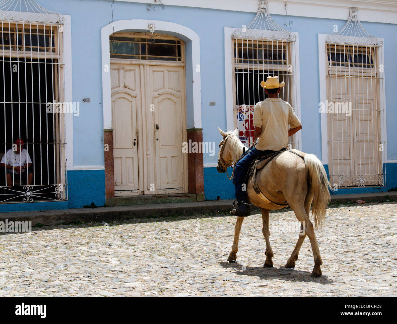 Guajiro Cuban Cowboy, Trinidad, Cuba Stock Photo