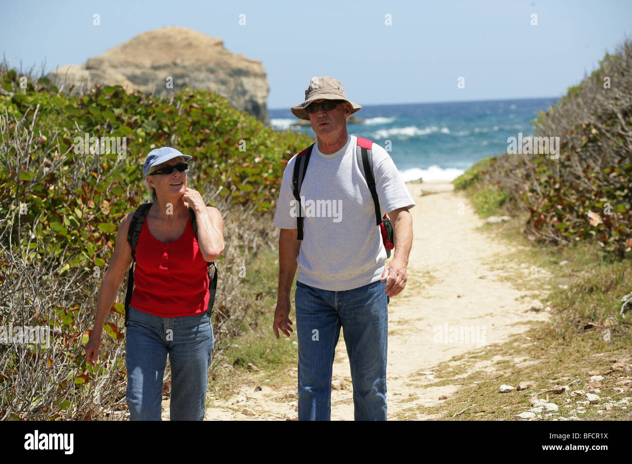 Senior man walking jeans hi-res stock photography and images - Alamy