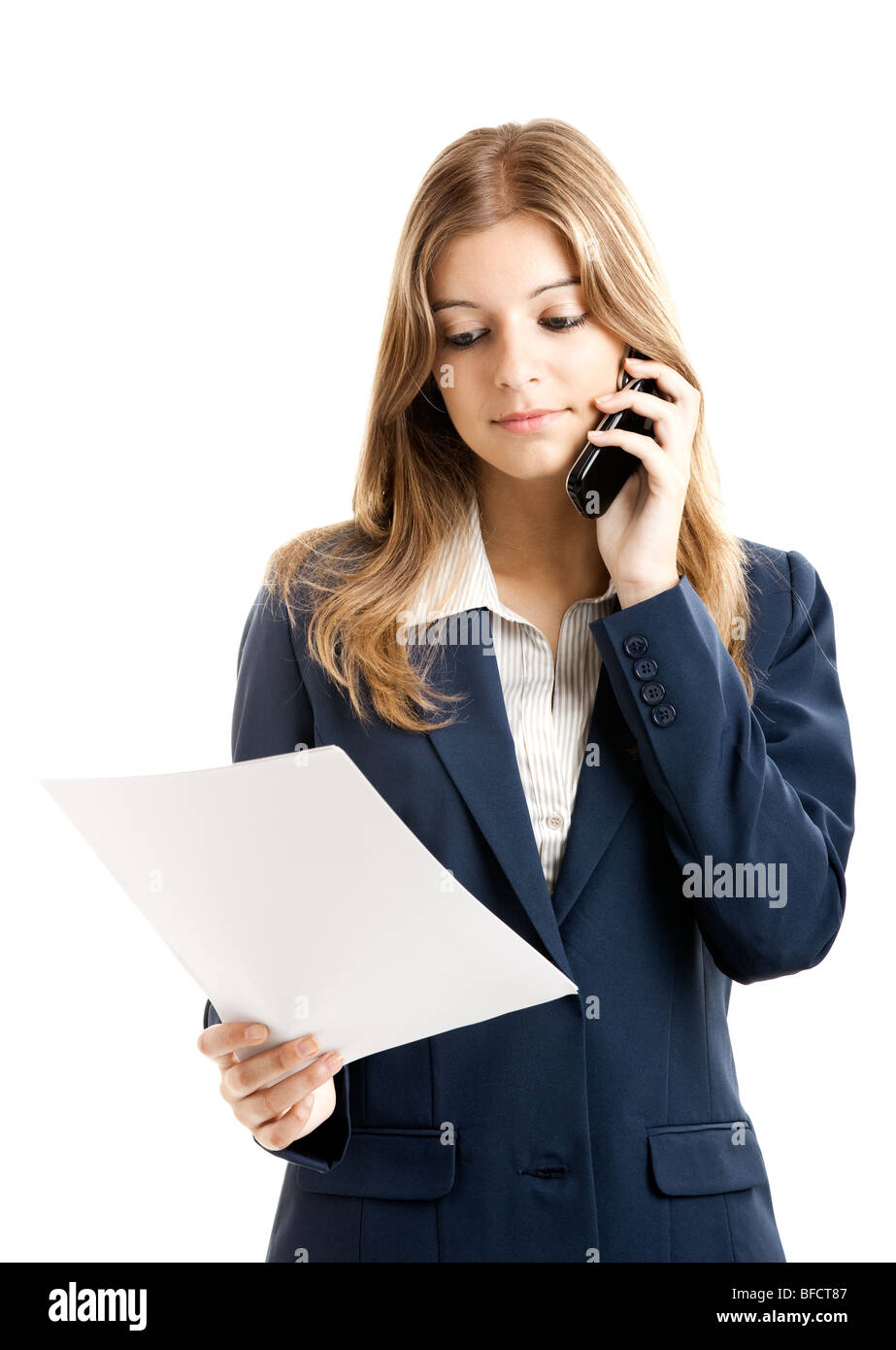 Portrait of a young and beautiful business woman Stock Photo - Alamy