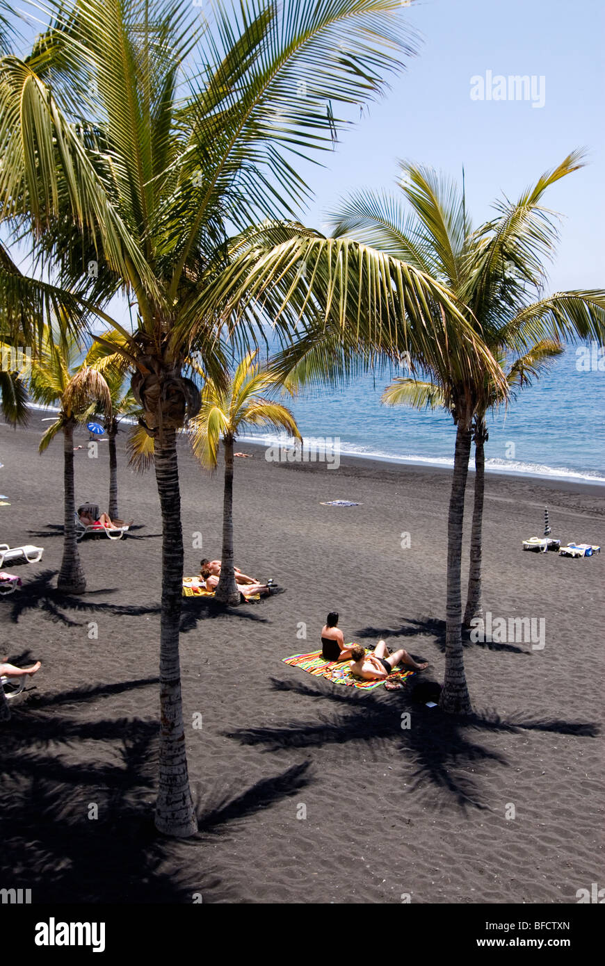 Beach at Puerto Naos, La Palma, Canary Islands, Spain, Europe. Stock Photo