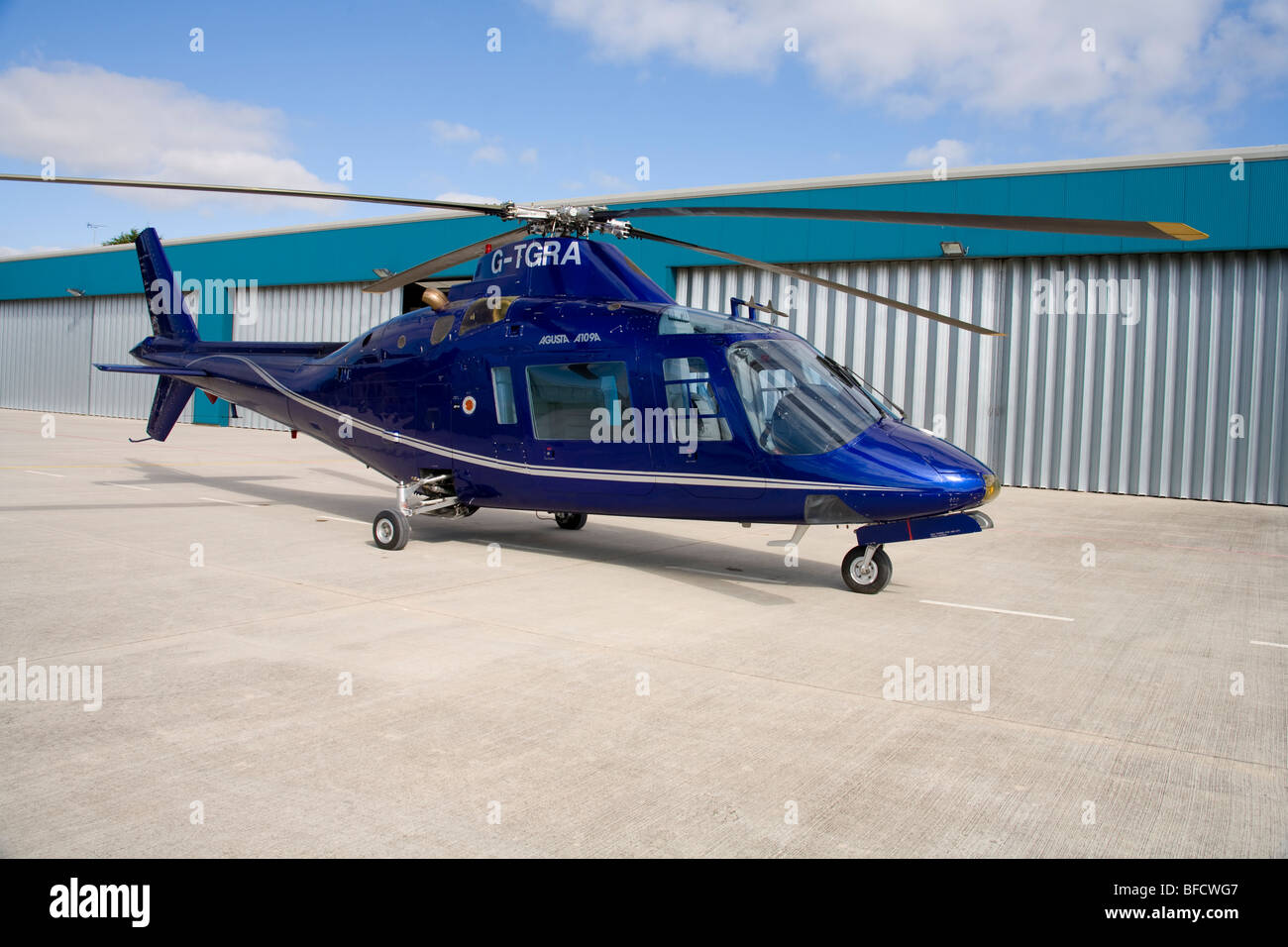 AgustaWestland A109A Private use helicopter. Stock Photo