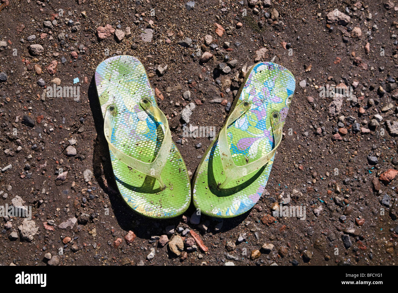 Rubber flip flops hi-res stock photography and images - Alamy