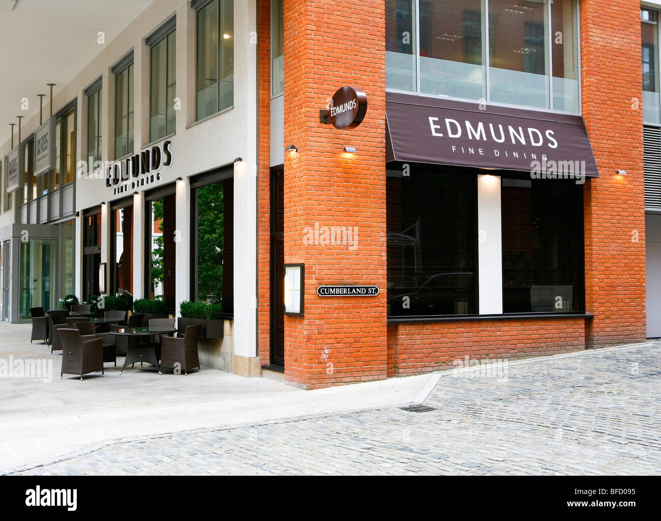 Edmunds Fine dining restaurant in Brindleyplace, Birmingham, West