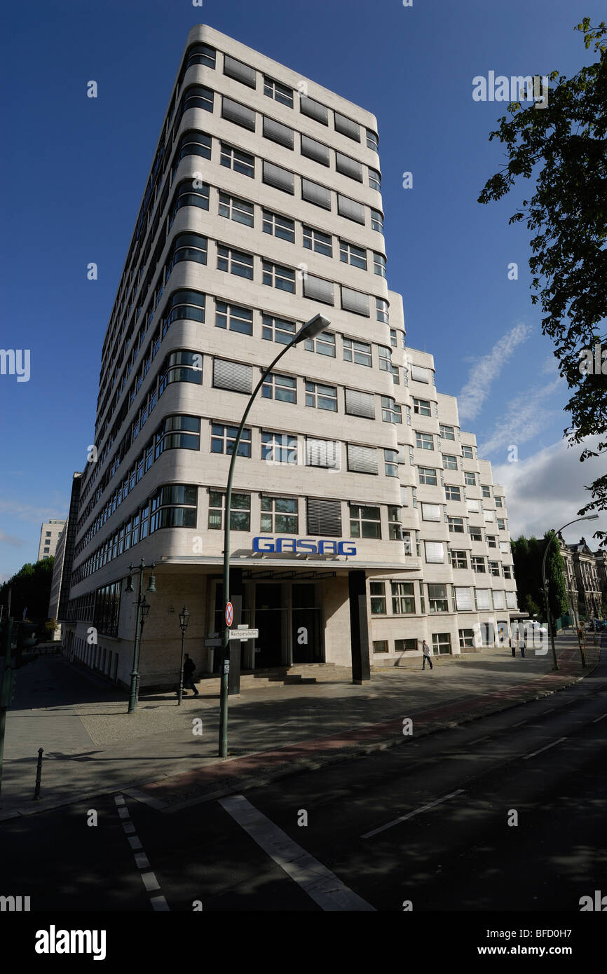 Berlin. Germany. Shell-Haus modernist architectural building 1932. Architect Emil Fahrenkamp. Stock Photo