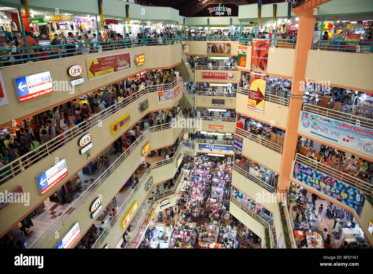 Crowded Mangga  Dua  Shopping Mall in Jakarta  Indonesia 