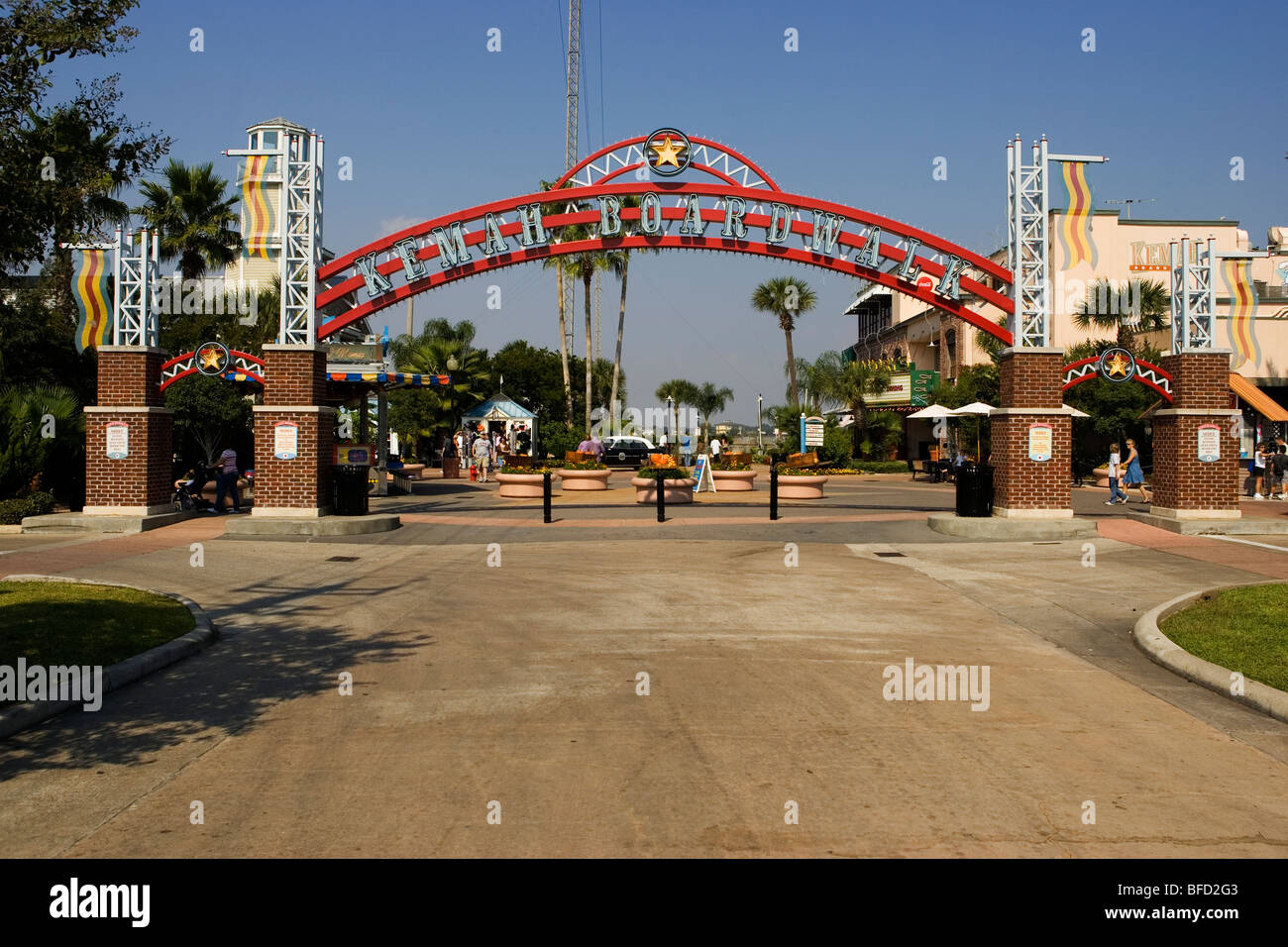 Kemah Boardwalk Stock Photo - Alamy