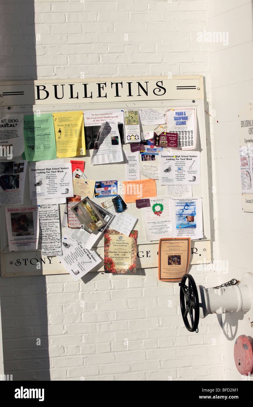 Community bulletin board hires stock photography and images Alamy