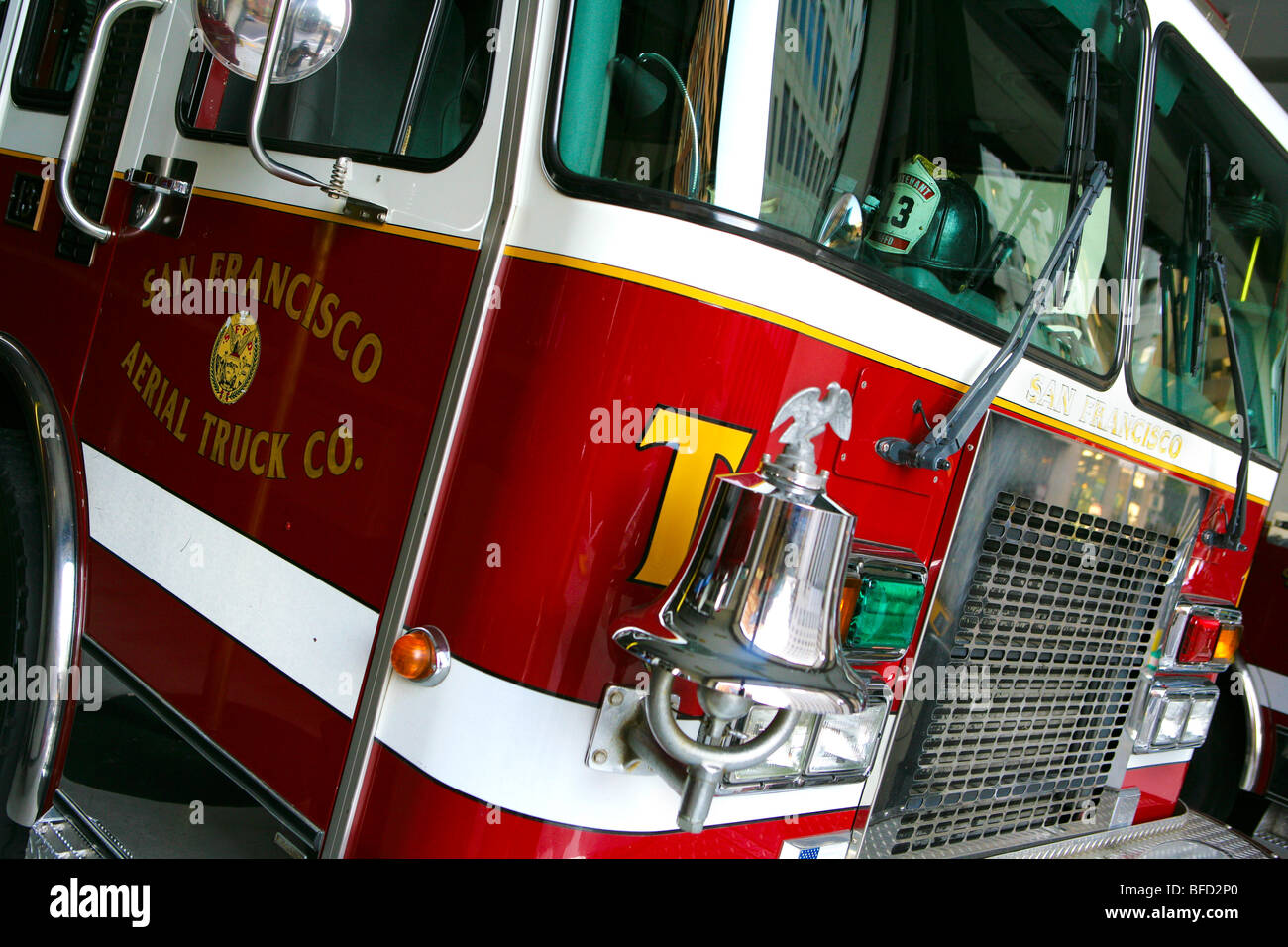 San Francisco Fire engine Stock Photo