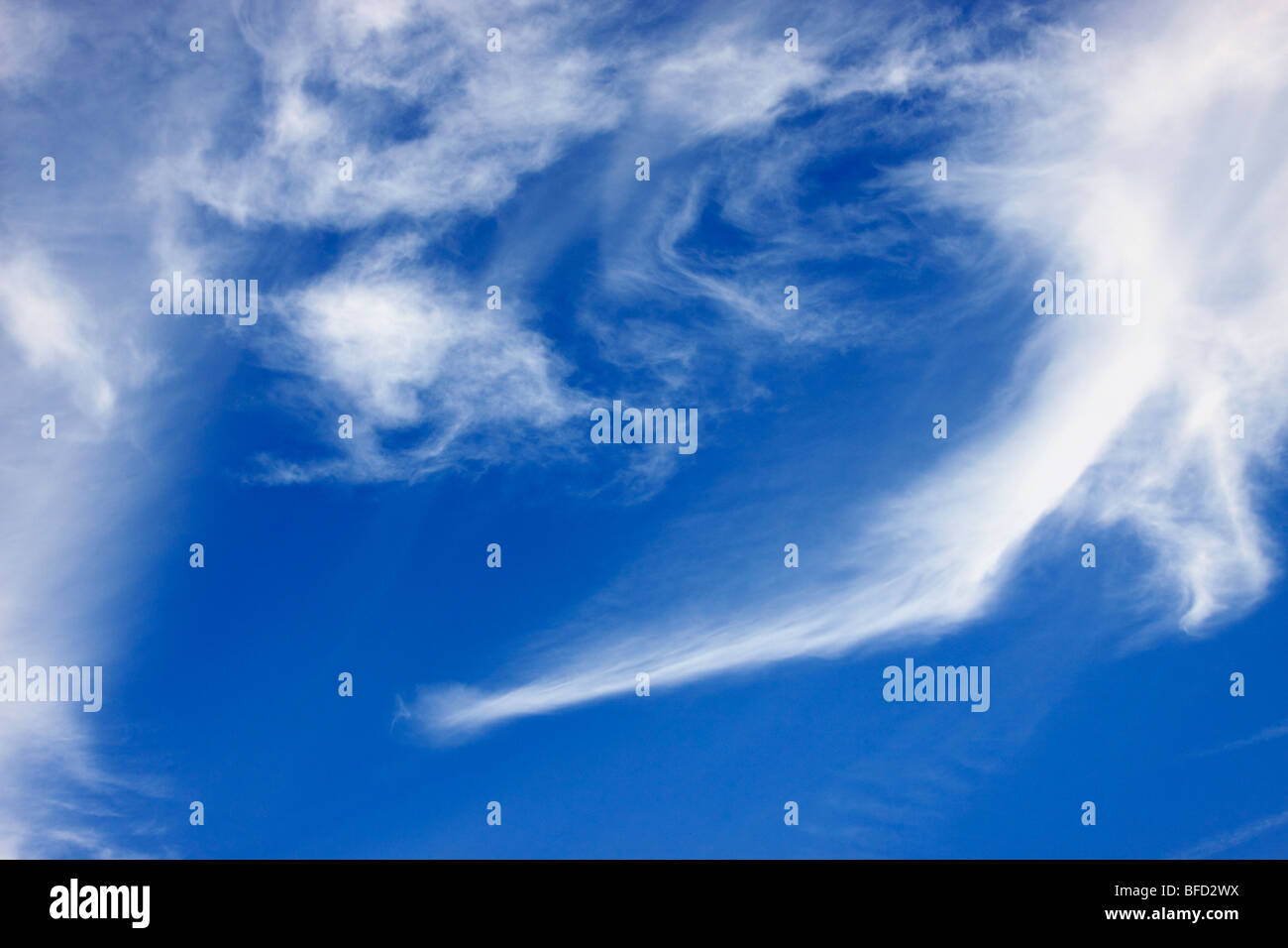 Wispy clouds, Long Island, NY Stock Photo