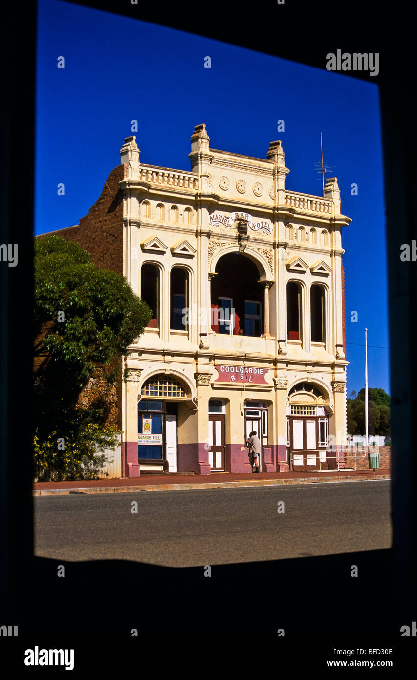 Main street, Coolgardie, Australia Stock Photo