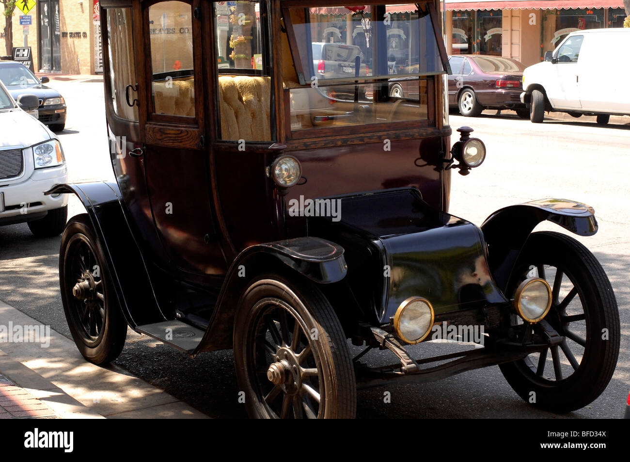 Vintage electric car Chicago Electric, Orange, California, USA. Stock Photo