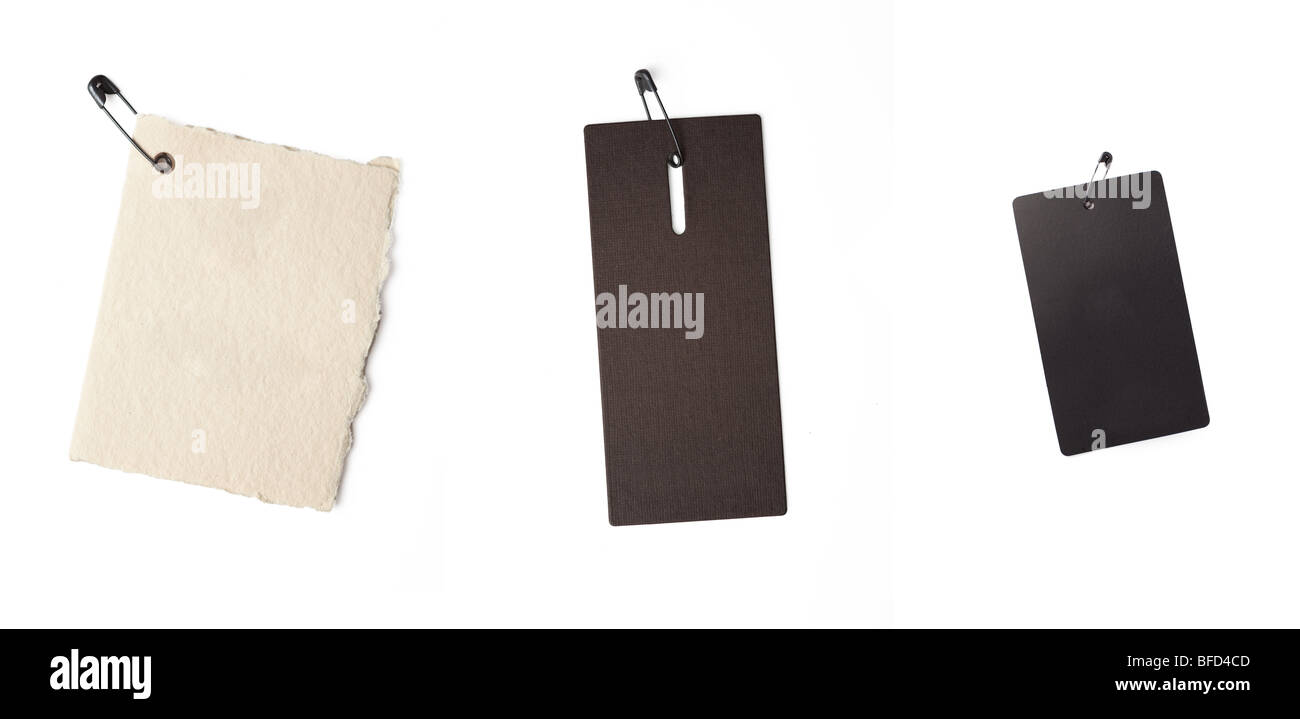 blank price tags on white background Stock Photo - Alamy
