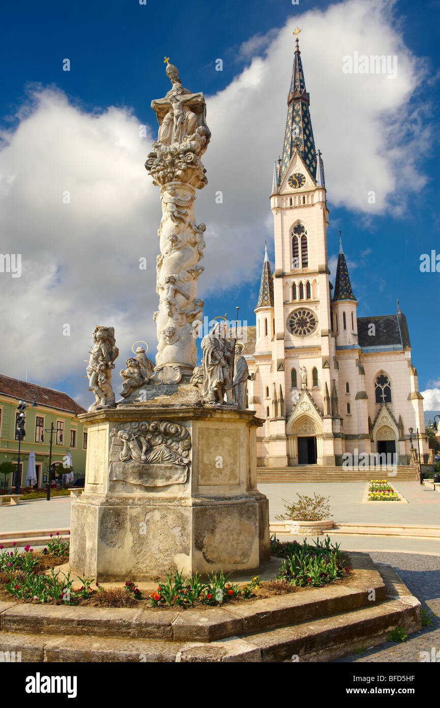 Neo Gothic parish church, Kőszeg Hungary Stock Photo