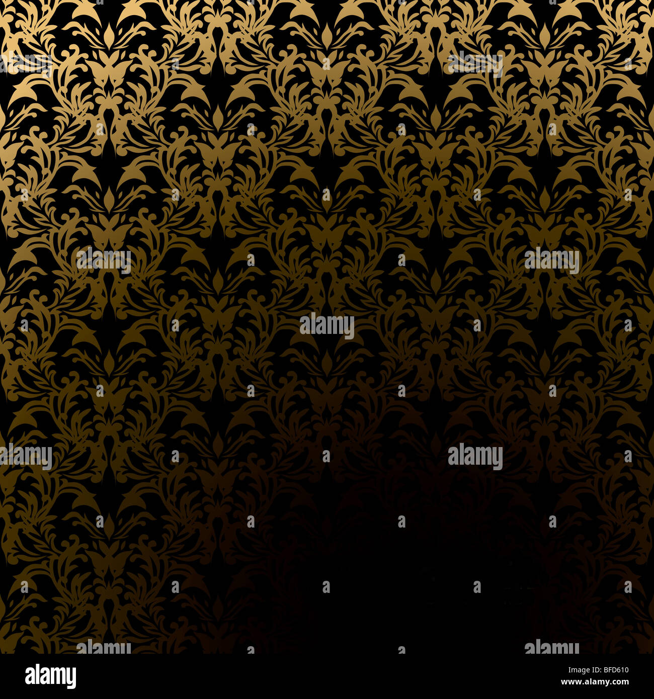Classic golden wallpaper pattern with room to add your own text Stock ...
