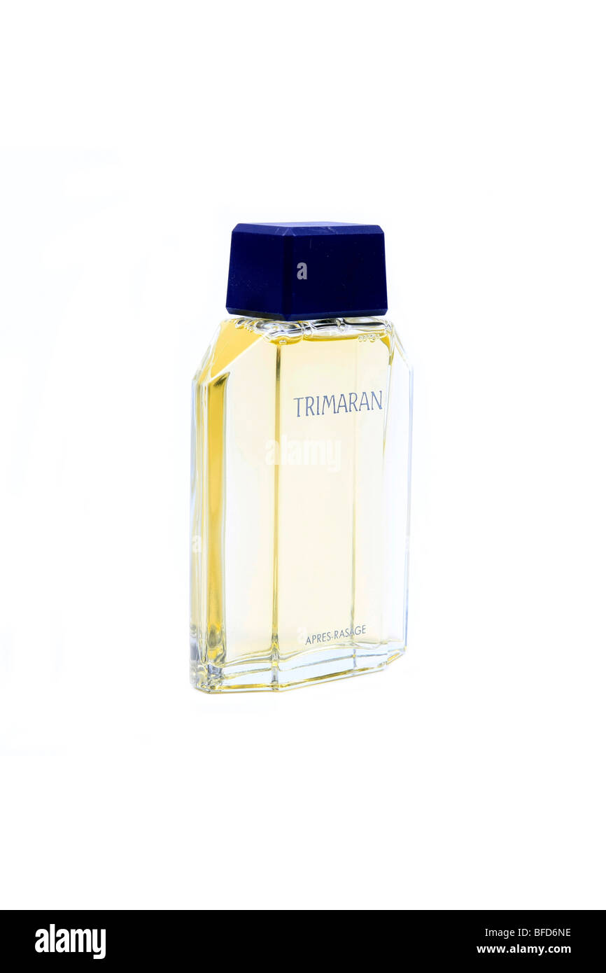 French Aftershave Lotion bottle against a white background Stock Photo