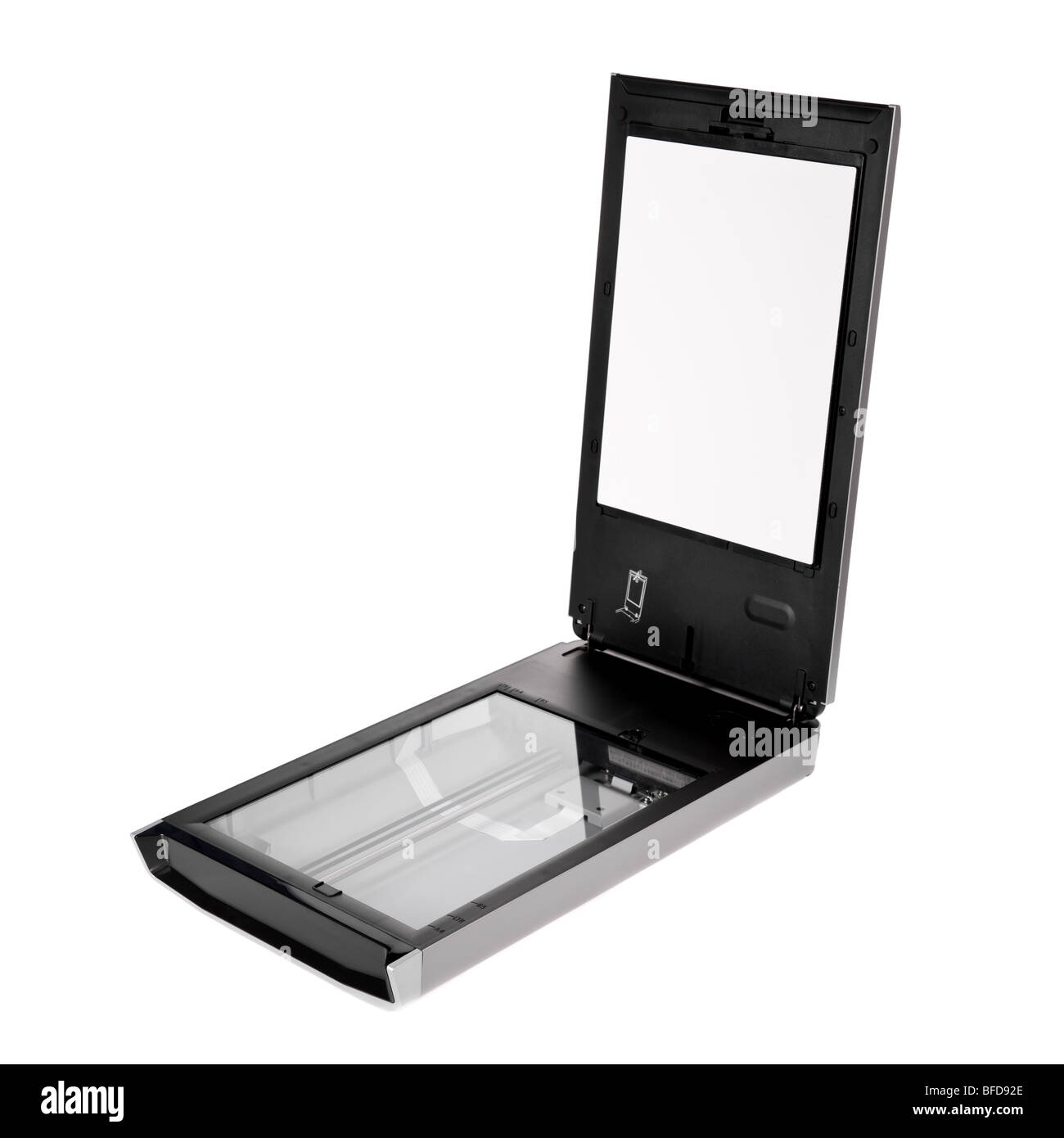 Flatbed scanner isolated on white background Stock Photo Alamy