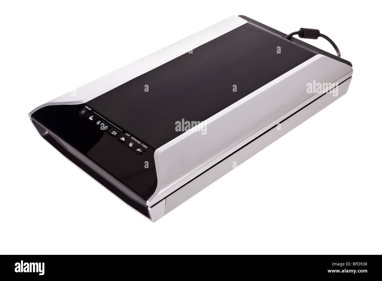 Flatbed scanner isolated on white background Stock Photo Alamy