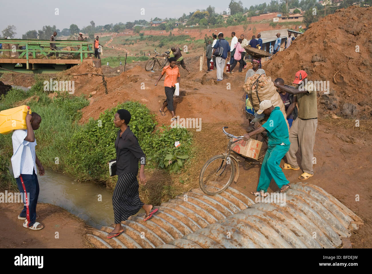 Morning commute, Kigali, Rwanda Stock Photo - Alamy