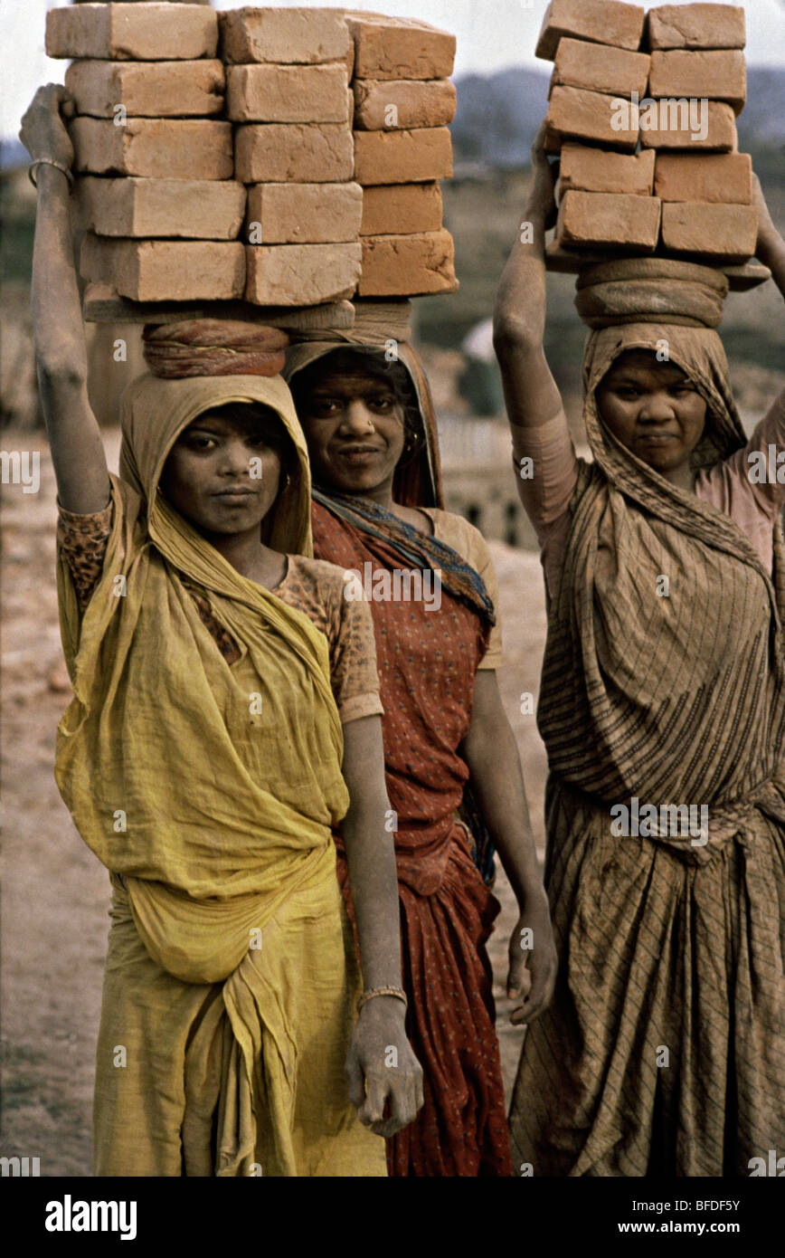 Workers in Kathmandu, Nepal. Stock Photo