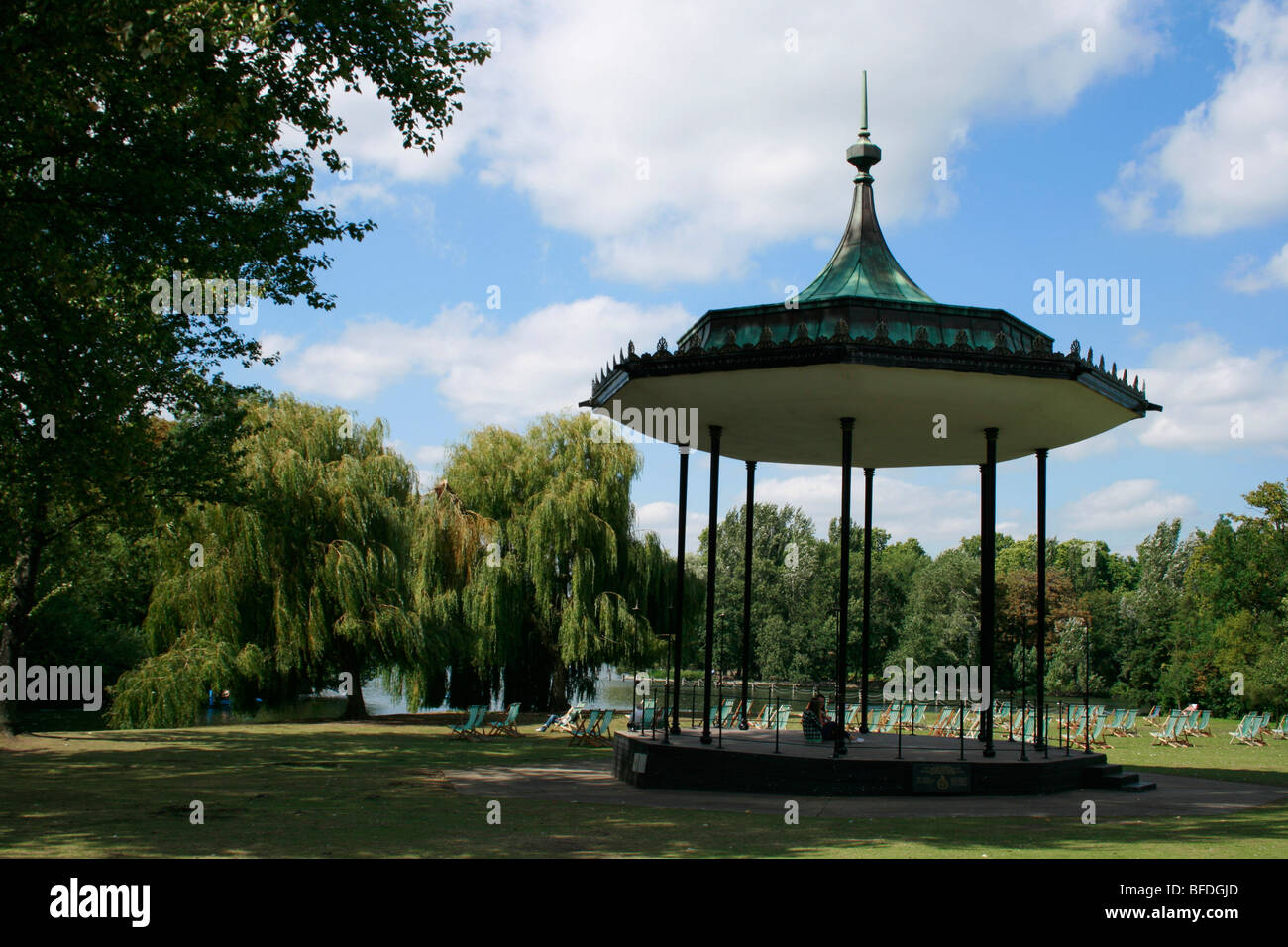 The bandstand in Regent's Park, London Stock Photo