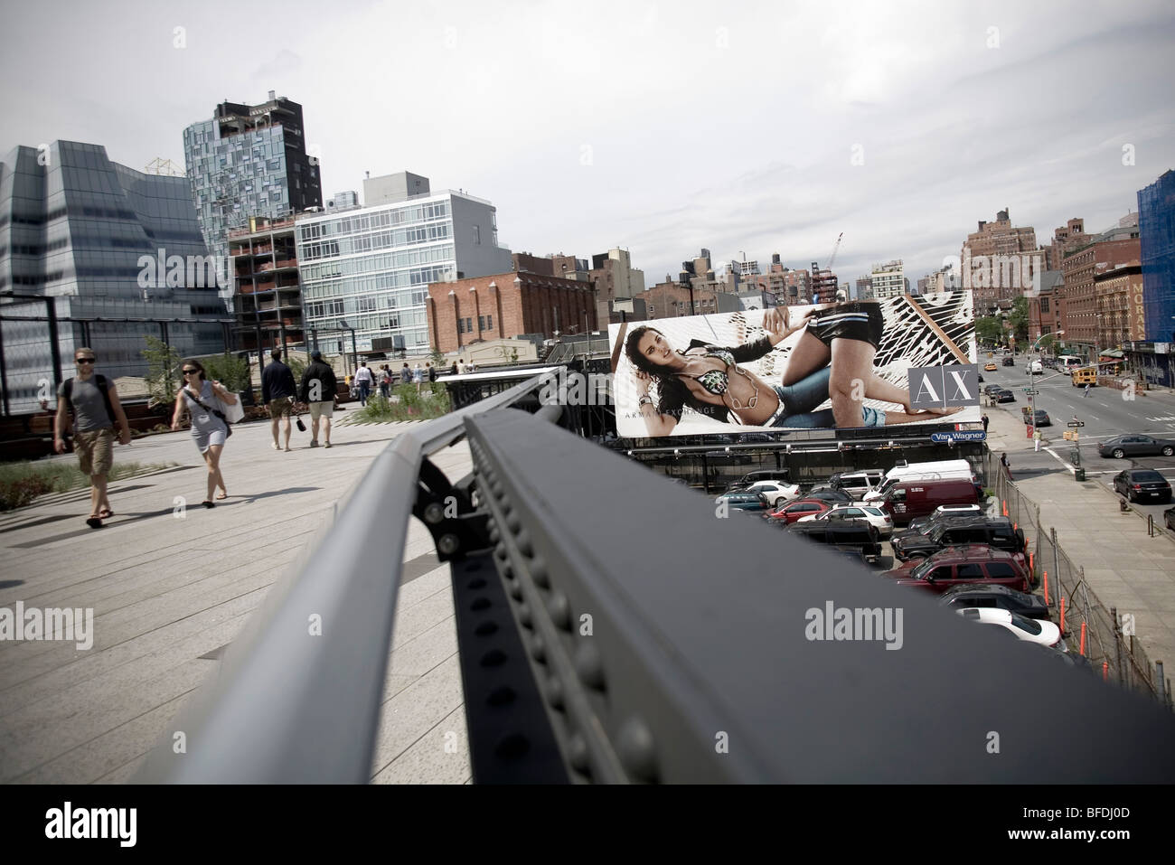 Highline park opens in Manhattan Stock Photo