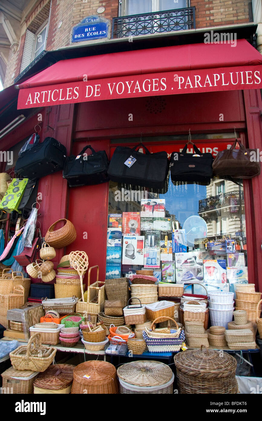Storefront in Paris, France. Stock Photo