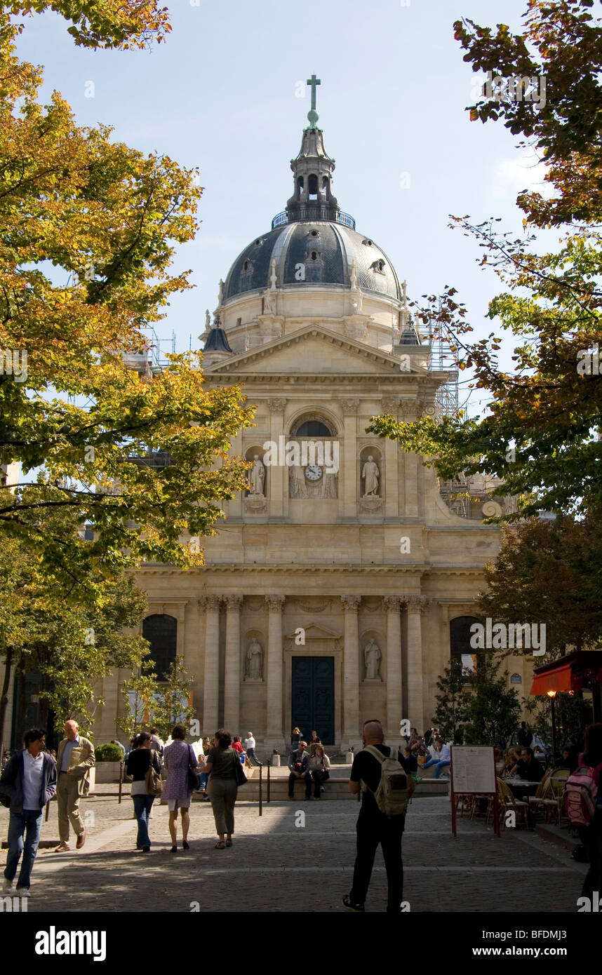 The Sorbonne located in Paris, France. Stock Photo