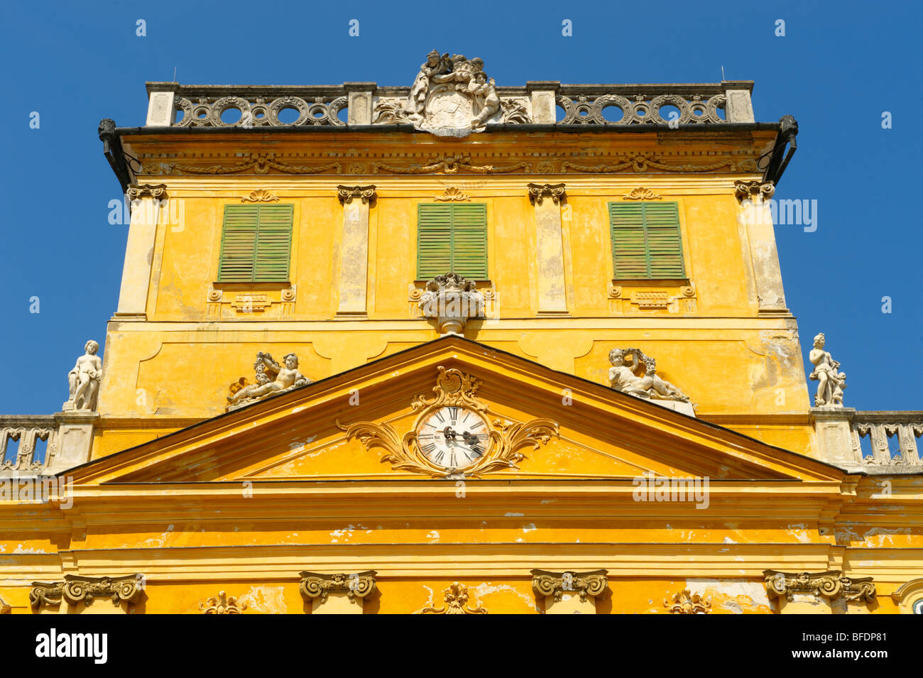 Baroque Fertőd Palace built in 1760's by Nikolaus Esterhazy, Hungary Stock Photo