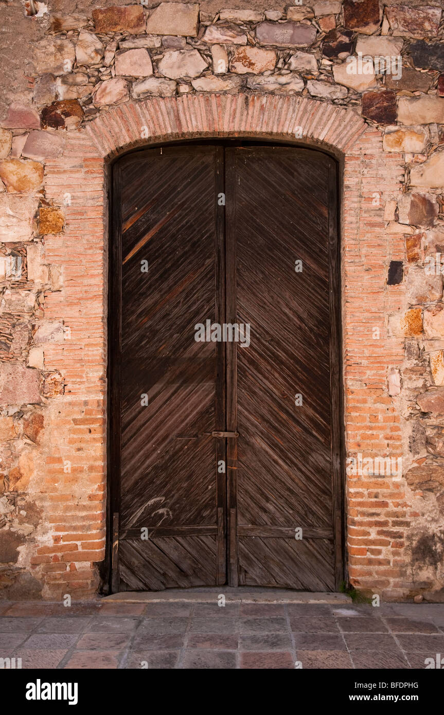 Doorway at La Aurora art galleries, San Miguel de Allende, Mexico. Stock Photo