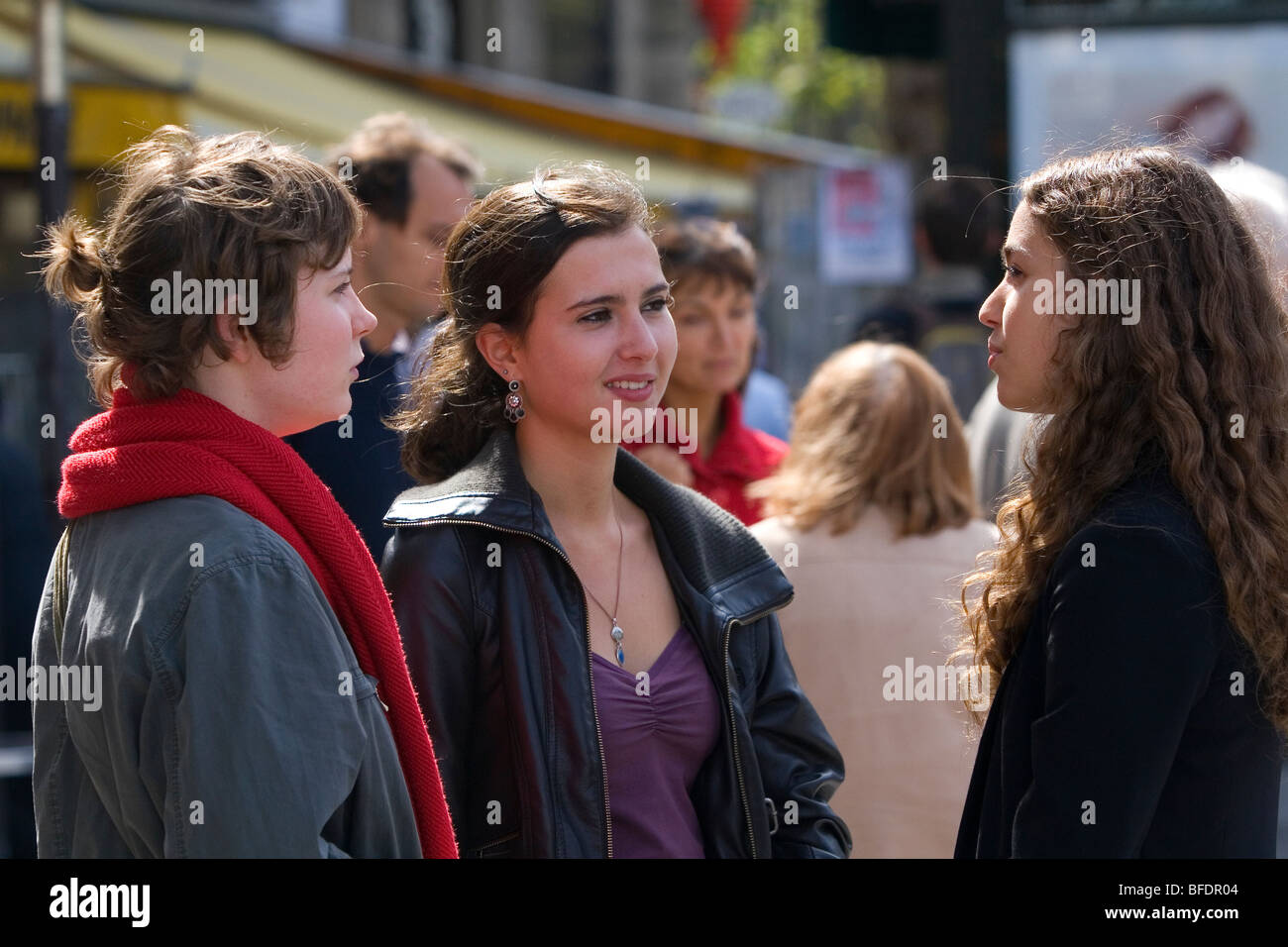 French teenage girls hi-res stock photography and images - Alamy