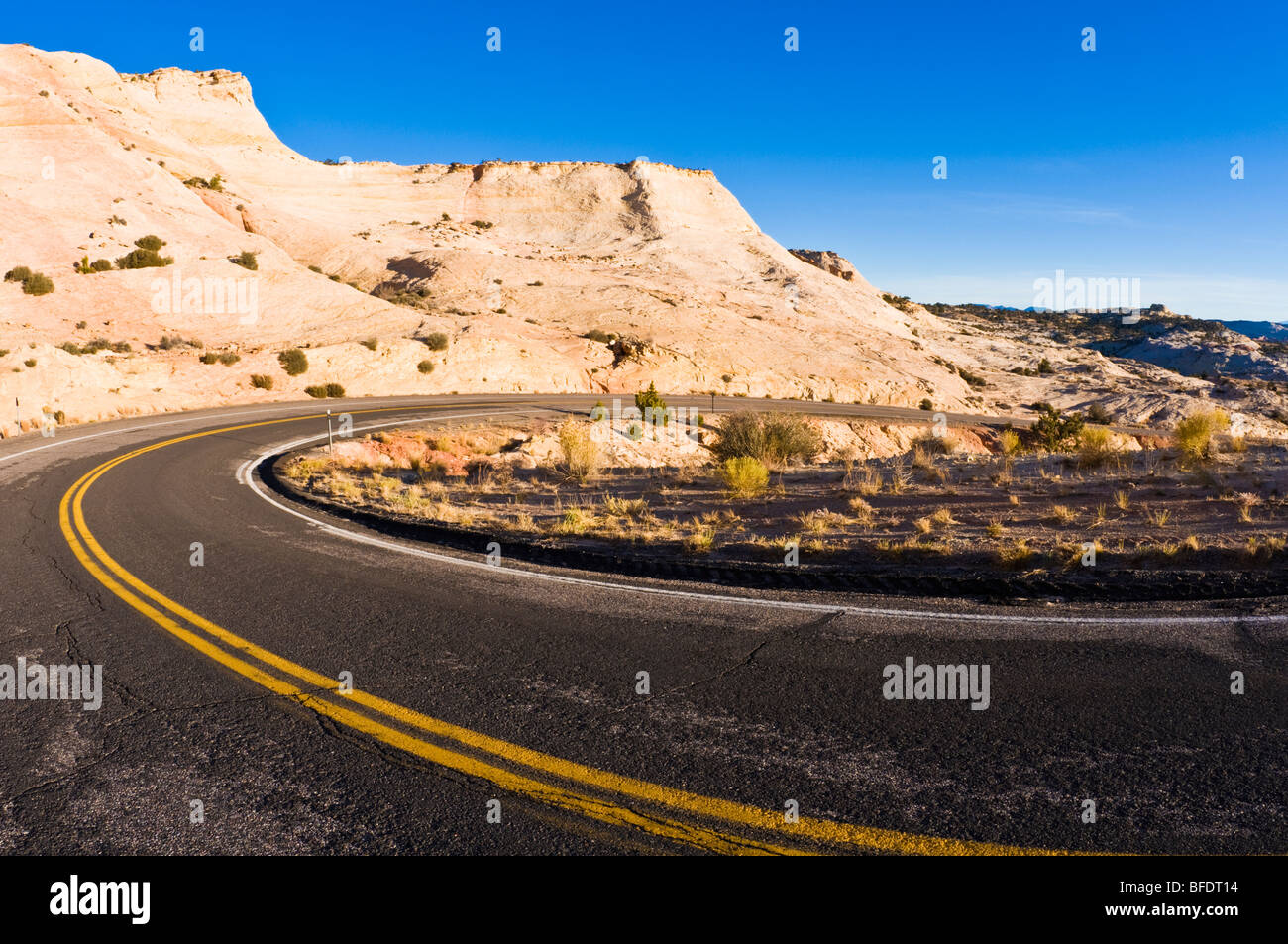 Highway 12 scenic byway winding through the Escalante Canyons, Grand StaircaseEscalante
