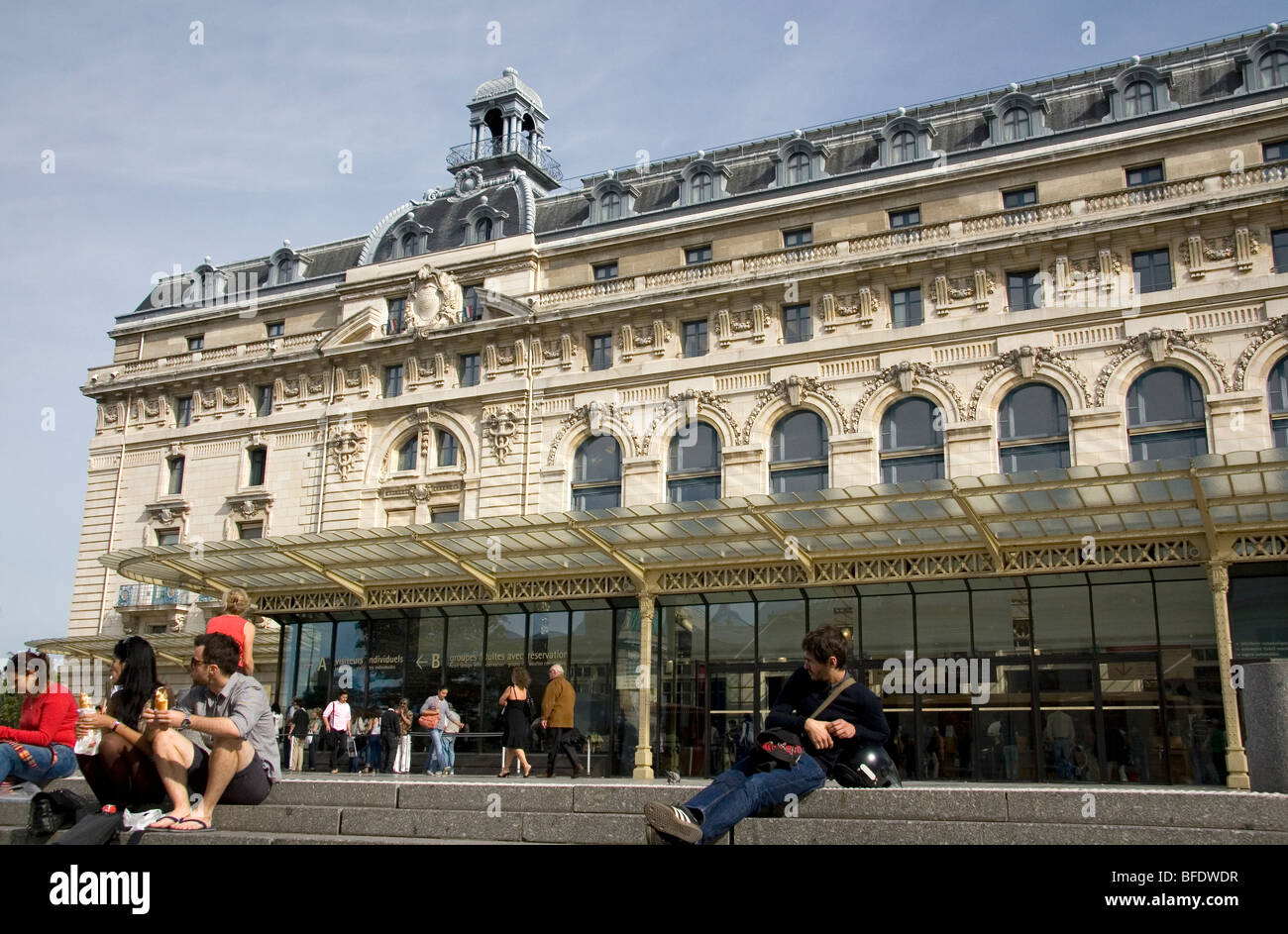 Exterior of the Musee d'Orsay in Paris, France. Stock Photo