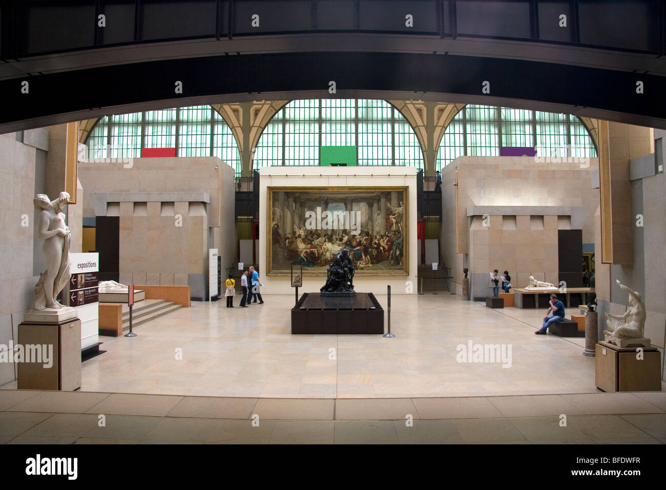 Interior of the Musee d'Orsay located in Paris, France. Stock Photo