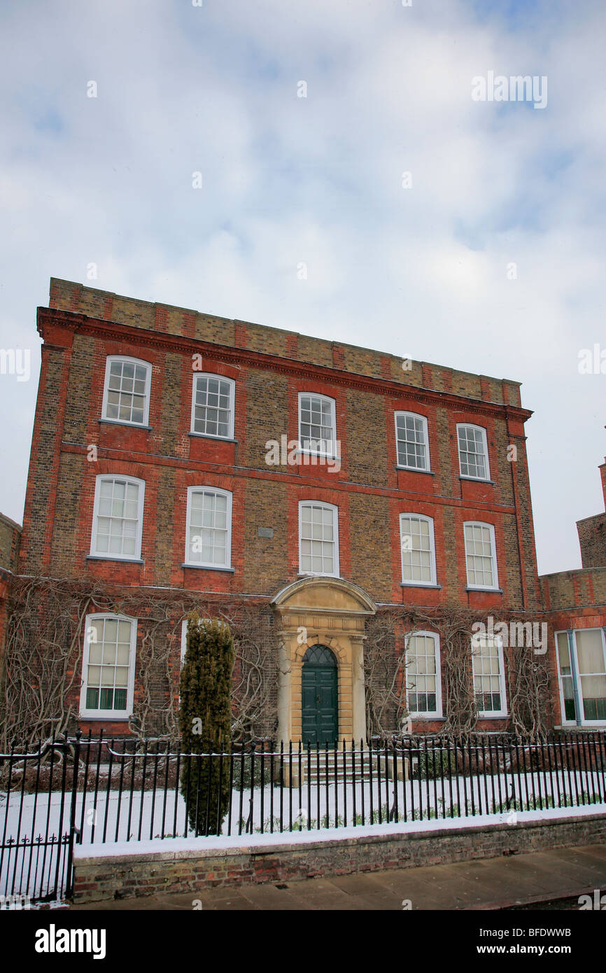 Winter Snow Peckover House North Brink Wisbech Town Centre