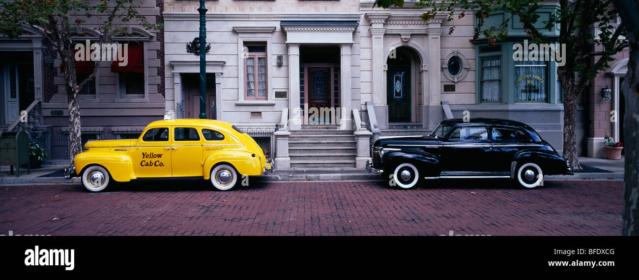 Vintage Street Scene, Universal Studios, Orlando, Florida Stock Photo