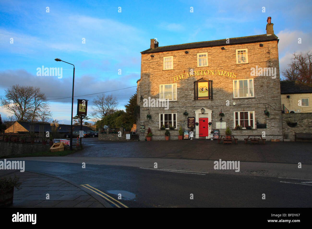 Street scene in Leyburn in Wensleydale Yorkshire Dales England UK Stock Photo