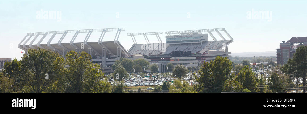 panoramic of football stadium near downtown Columbia SC Stock Photo