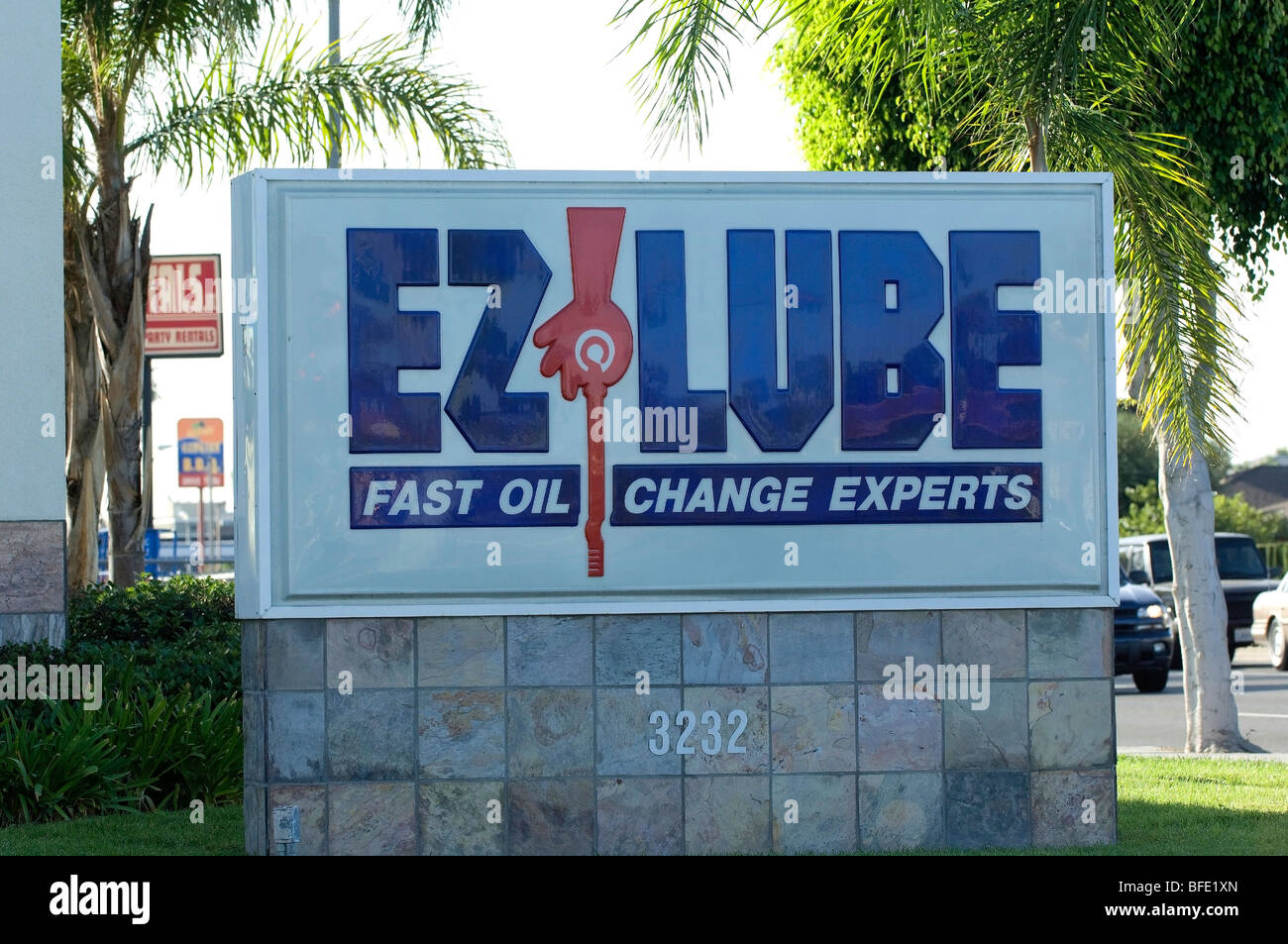 Oil change EZ Lube, self described as the Fast Oil Change Experts Stock