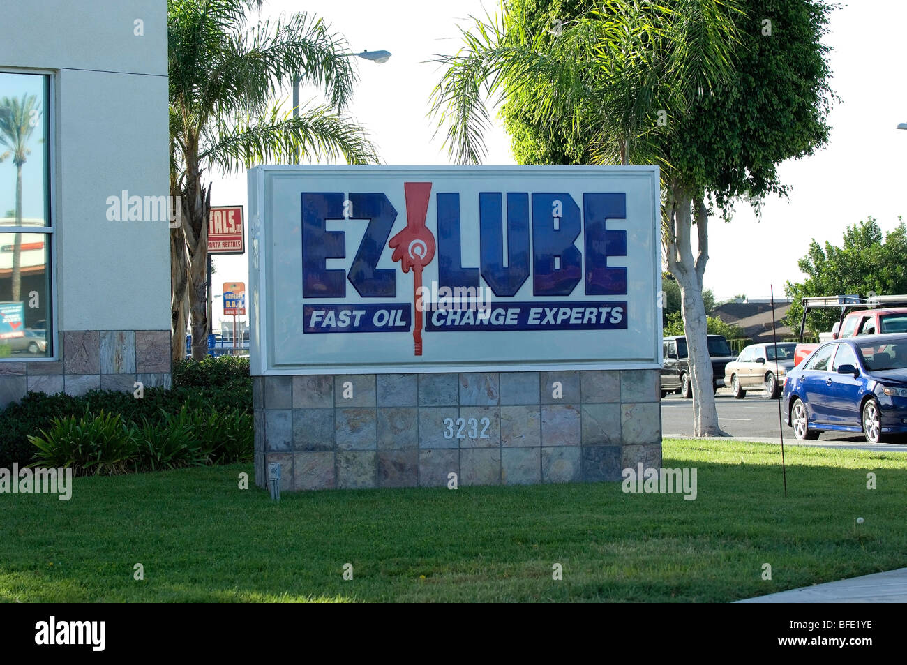 Oil change EZ Lube, self described as the Fast Oil Change Experts Stock