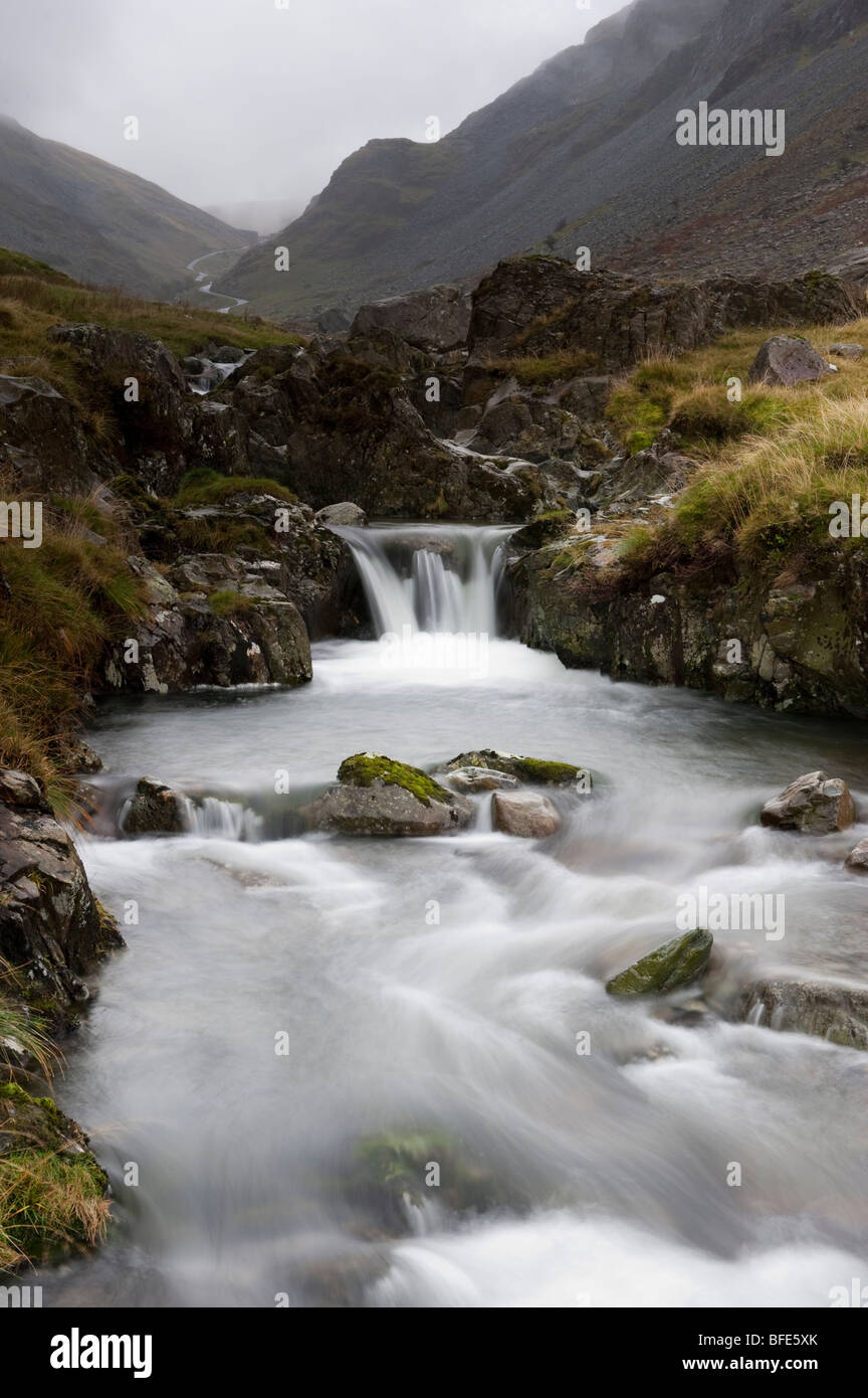 Gatesgarthdale beck in Honister Pass. English Lake District Stock Photo