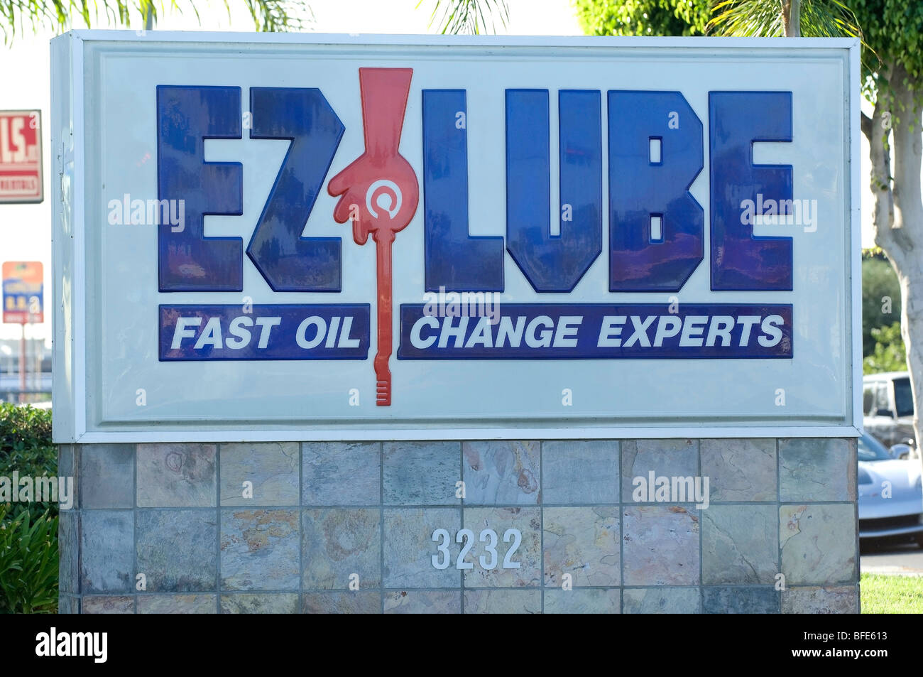 Oil change EZ Lube, self described as the Fast Oil Change Experts Stock