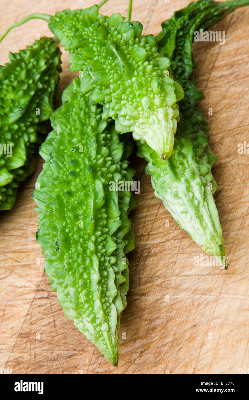 Asian Bitter Gourd or Bitter Melon Stock Photo Alamy