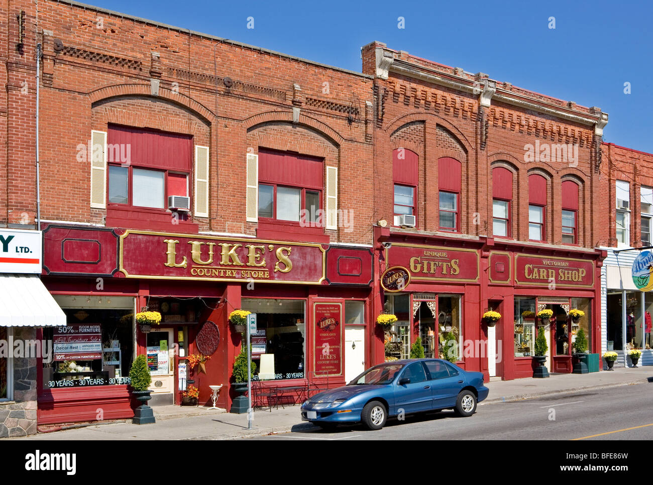 Small town life, Port Perry, Ontario, Canada Stock Photo Alamy