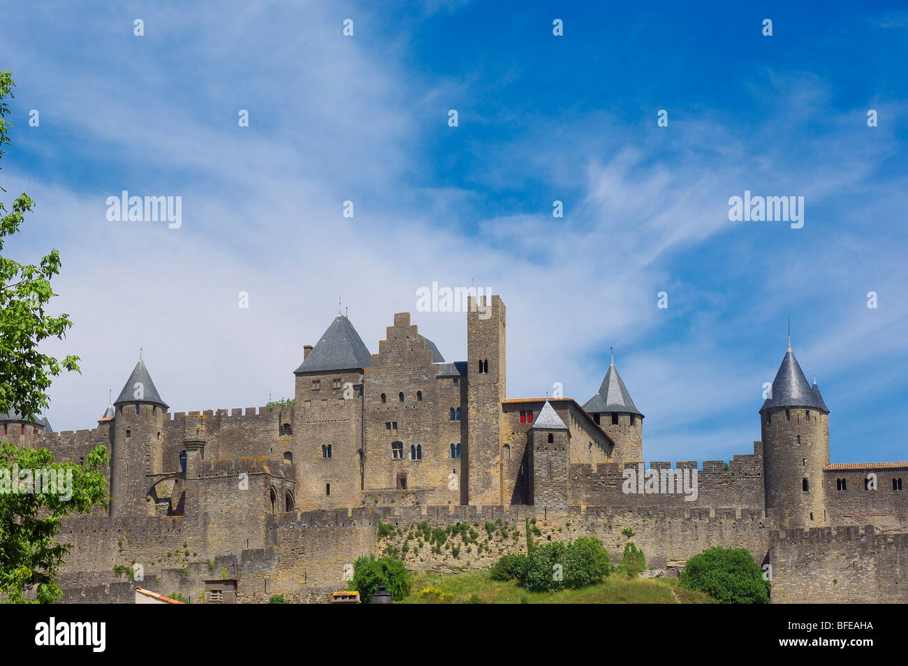 La Citè, Carcassonne medieval fortified town. Aude, Languedoc