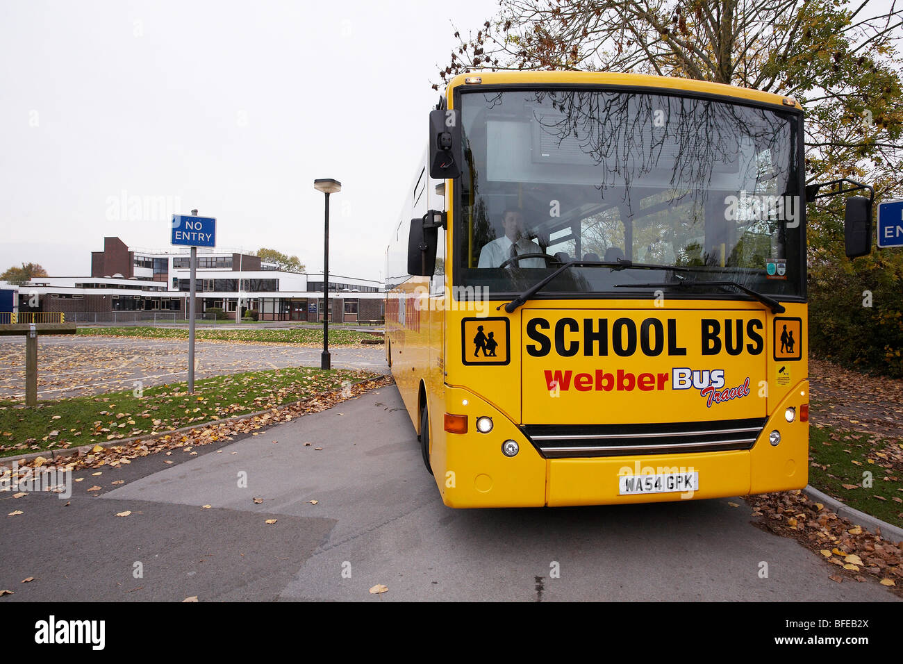 Yellow School bus Stock Photo