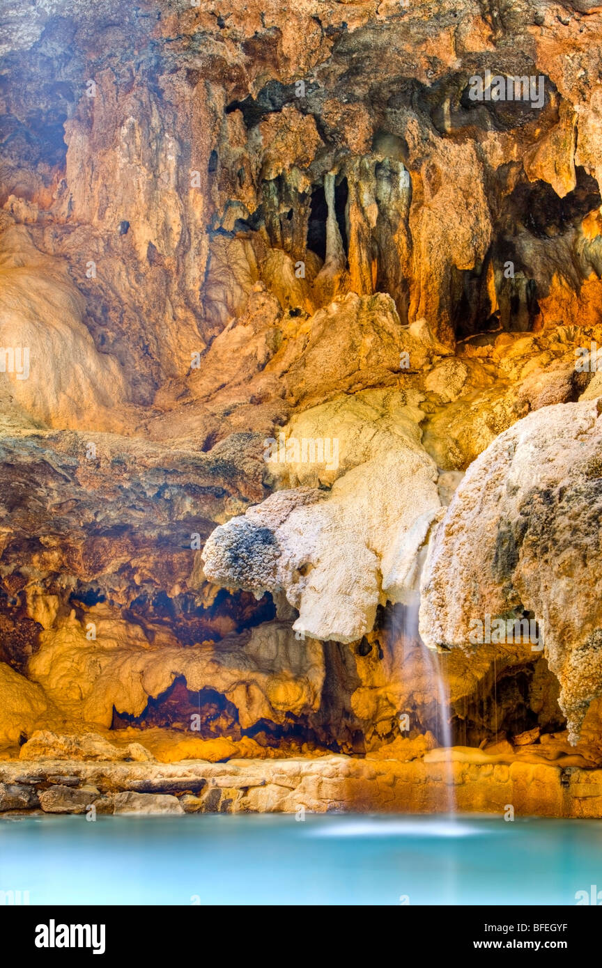 Details of the rock inside the Cave and Basin National Historic Site