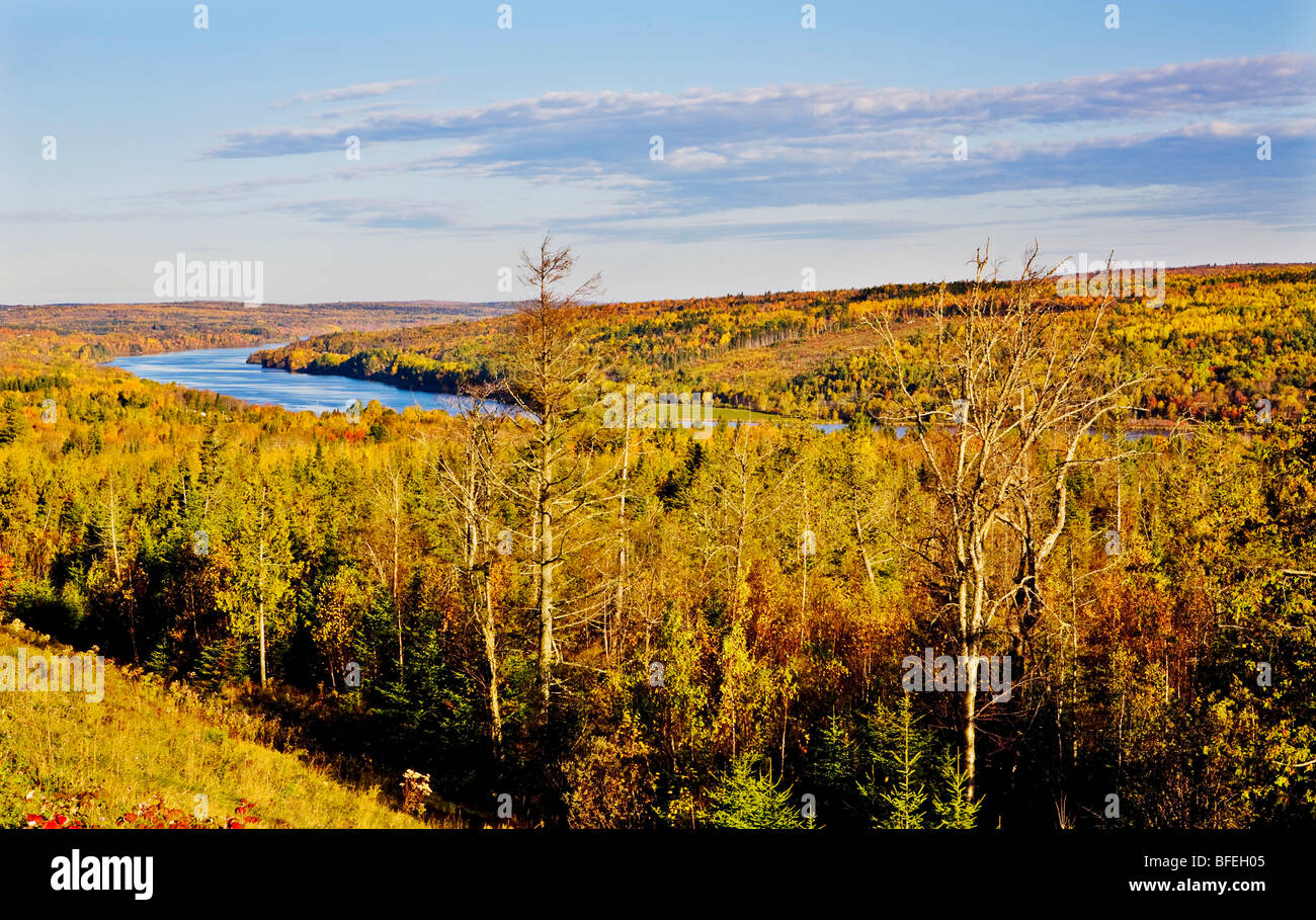 St. John River near Lower Queensbury, New Brunswick, Canada Stock Photo